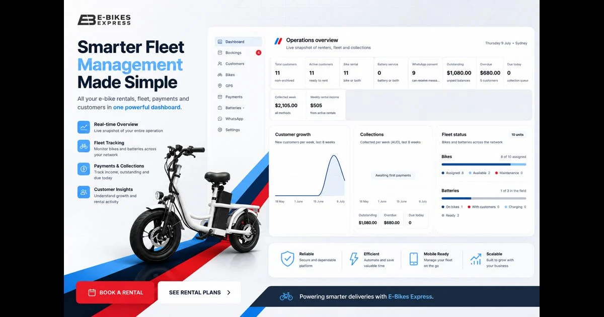 E-Bikes Express — Website — E-Bikes Express, Sydney